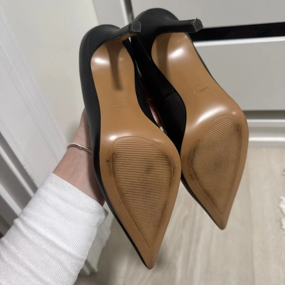 Mango Classic Black Women's Heels - Picture 5 of 7